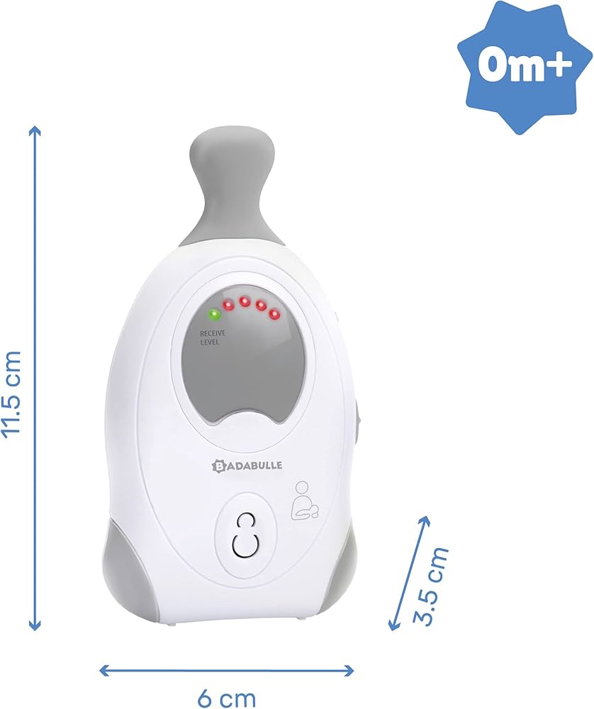Babyphone Audio Badabulle – Portée 300 m – Veilleuse intégrée