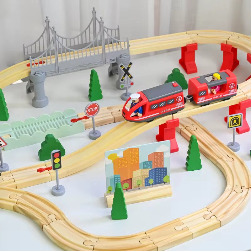 Set de rail en bois 'L'Aventure'