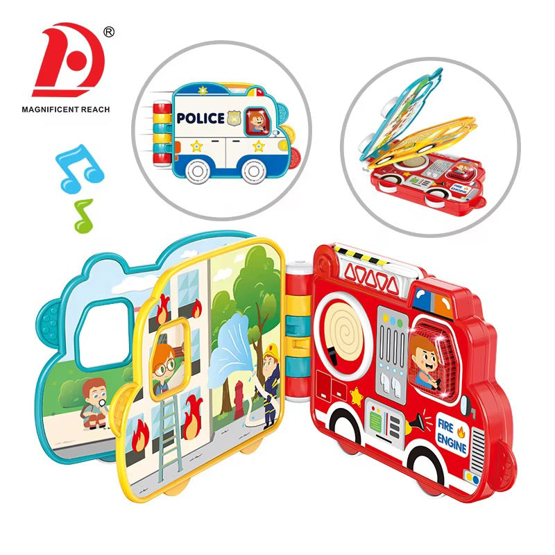 🚓 Livre Interactif « Beep Beep » – Police & Camion de Pompiers