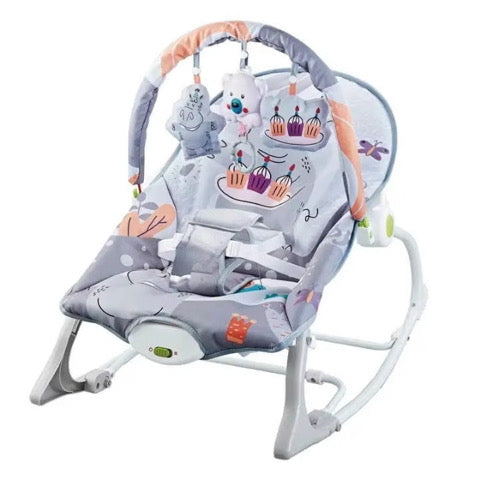 Transat AVEC MOUSTIQUAIRE Bébé Évolutif avec Jouets Suspendus – Confort; Éveil, 4 coloris dispo