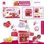 Machine à Laver Jouet pour Enfants – Jeu Imitation Maison – Effets Sonores & Lumineux – Accessoires Inclus – Circulation d’Eau Réelle – Play at Home