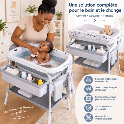 👶🛁 Le moment du bain devient un vrai instant de bonheur !