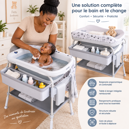 👶🛁 Le moment du bain devient un vrai instant de bonheur !