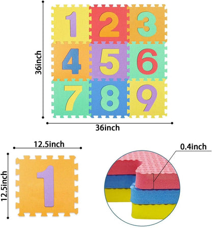Generic Tapis Puzzle 10 pièces ,1m2 pour Enfants antidérapant