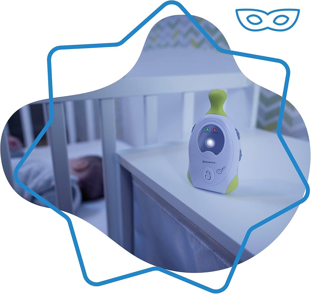 Babyphone Audio Badabulle – Portée 300 m – Veilleuse intégrée