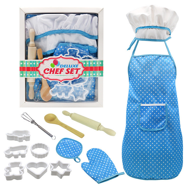 Ensemble de Cuisine pour Enfant – Deluxe Chef Set rose et bleu