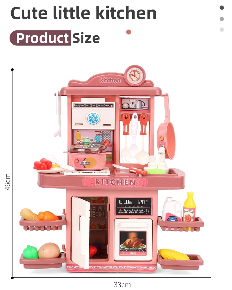 Cuisine Jouet pour Enfant avec 25 Accessoires – Rose