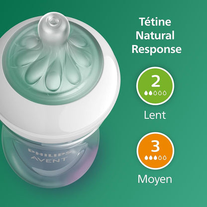 Philips Avent – Coffret Naissance Verre Natural Response – Kit Nouveau-Né – Verre Pur –Sans BPA