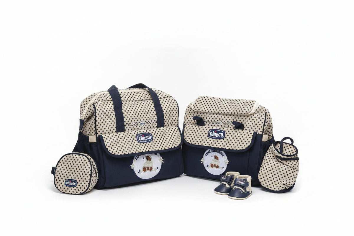 Sac à Langer Chicco 4 Pièces – Élégance & Praticité pour Bébé
