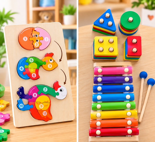 Jeu éducatif montessori 3 pièces – Dès 1 ans