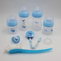 Momeasy – Coffret Naissance Bébé – Set de Biberons, Sucette, Brosse, Attache-Tétine – Sans BPA