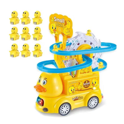 Circuit Cascade Canards – Jouet Éducatif Musical avec Lumières LED 3 petits canards