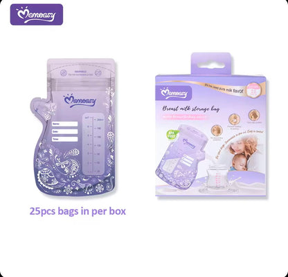 Moneasy – Sachets de Conservation pour Lait Maternel – 25 Pièces – 200 ml – Sans BPA
