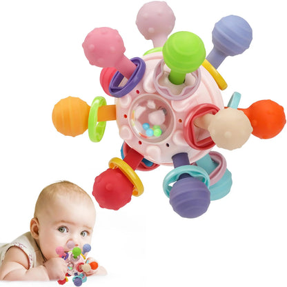 Balle de dentition sensorielle 3 en 1 – Space Teether Ball