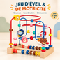 Labyrinthe de perles en bois Montessori – Jeu d’éveil et de motricité pour enfant