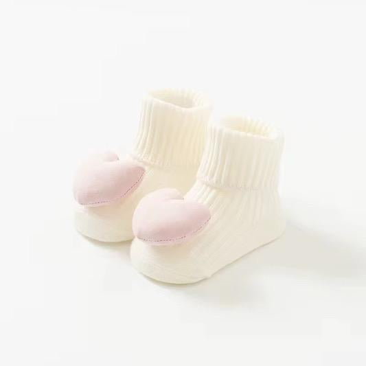 Chaussettes Bébé Antidérapantes avec Motifs 3D – Douces & Confortables