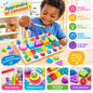 Jeu éducatif en bois 6-en-1 – Pêche magnétique & apprentissage