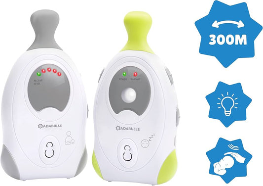 Babyphone Audio Badabulle – Portée 300 m – Veilleuse intégrée