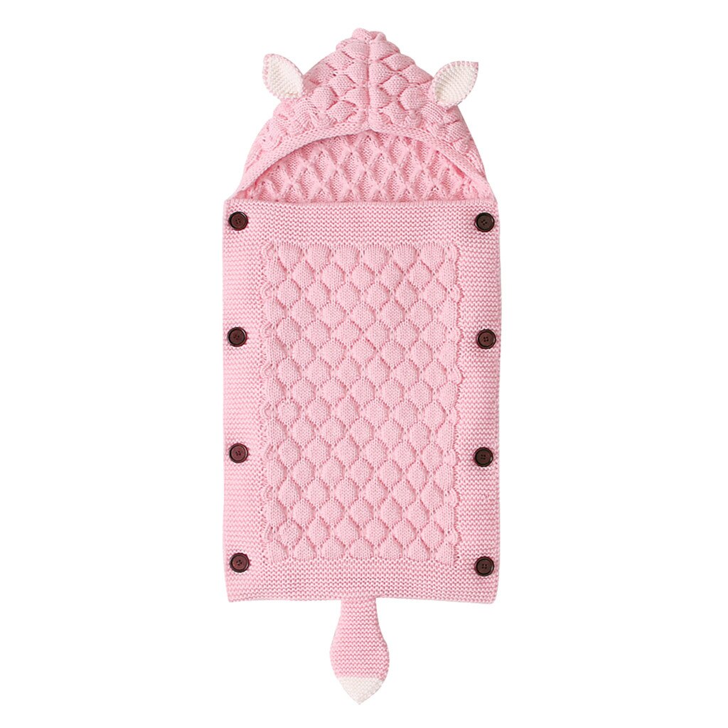Gigoteuse Bébé Tricotée avec Capuche – Motif Animal – Douce & Chaleureuse
