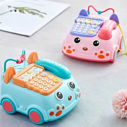 Téléphone Jouet Éducatif pour Bébé avec Musique et Lumières – Voiture Téléphone Interactif