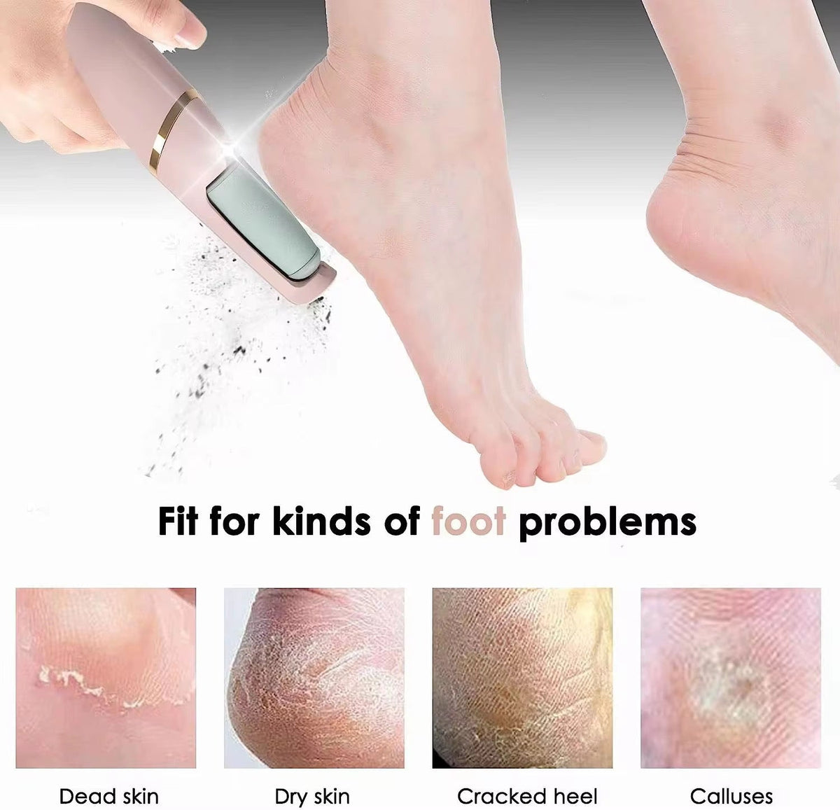 Lime Électrique Rechargeable pour Pieds – Soin Anti-Callosités avec Recharge USB Rapide