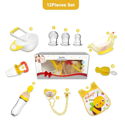 Kit 12 pcs alimentation diversification , 3 couleurs au choix