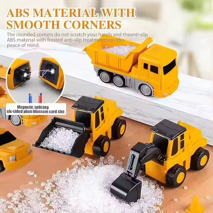 Super coffret de véhicules de chantier transformer
