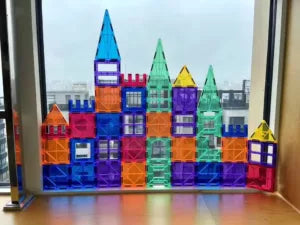 60 pièces Tuiles Blocs magnétiques de construction