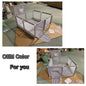 parc de jeu Xl ,10 balles offertes 140cm X140cmx 5 cm, 10 balles, comprises, 3 couleurs bleu gris ou rose