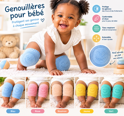 Genouillères Bébé Antidérapantes – Protection Douce pour le 4 Pattes