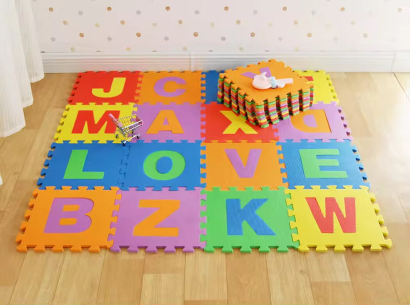 Tapis puzzle en mousse 26 lettres alphabet