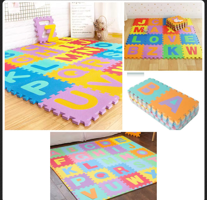 Tapis puzzle en mousse 26 lettres alphabet