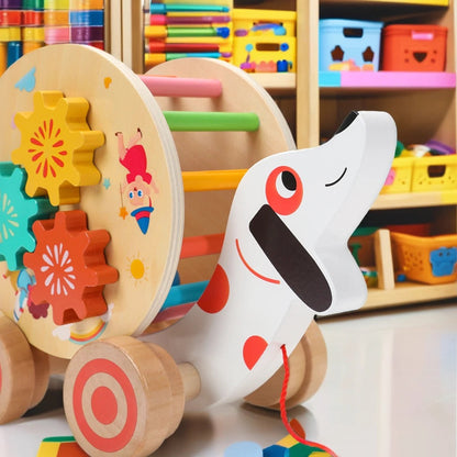 Chariot en bois pour bébé, jouets éducatifs pour enfants, aide à la marche pour bébé, apprentissage de la marche