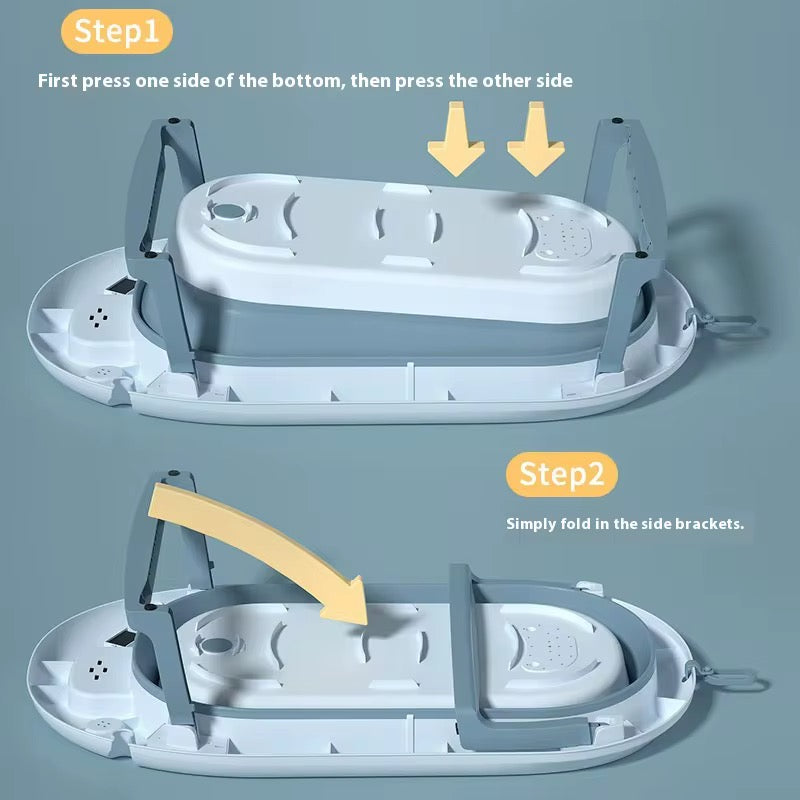 🛁 Baignoire pliable pour bébé avec thermomètre   Confort ; sécurité dès la naissanc