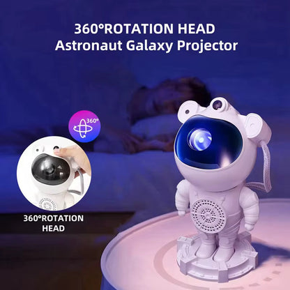 Projecteur Astronaute LED Galaxy – Veilleuse & Haut-Parleur Bluetooth avec Télécommande