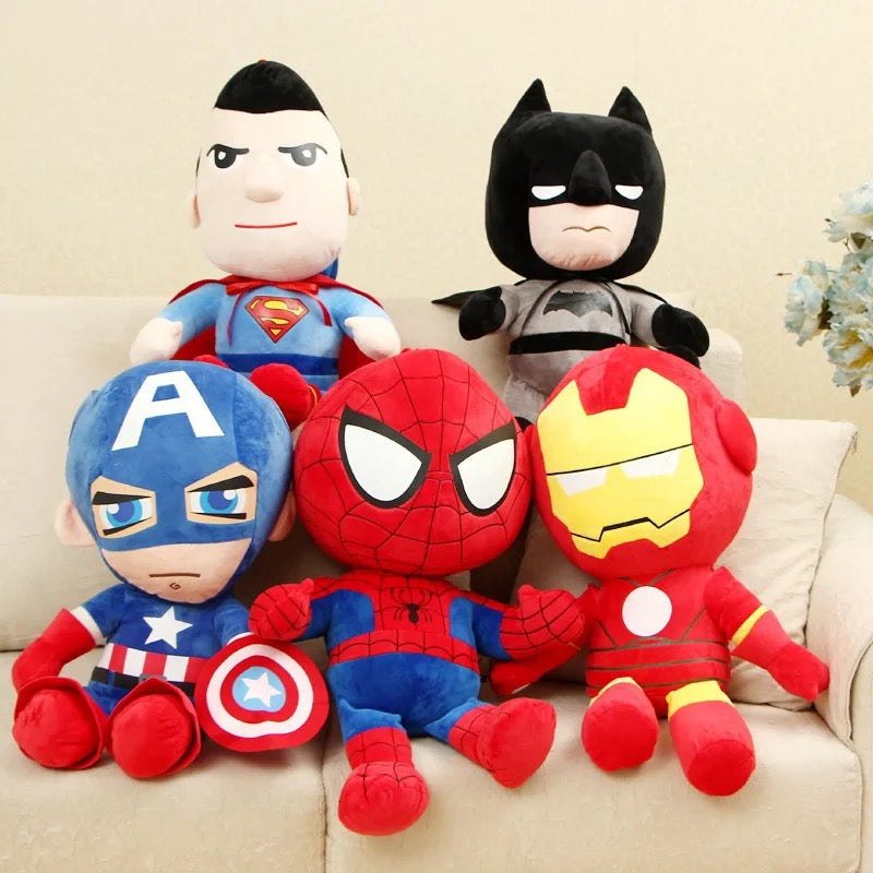 Peluche enfant super héros garçon 45 cm