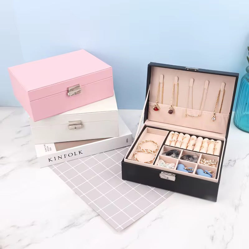 Boîte à Bijoux Élégante – Rangement Chic et Pratique avec clé