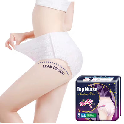 5 Culottes TOP nurse Sanitary Pants Sous-vêtement antifuite super absorbant – maternité et menstrues