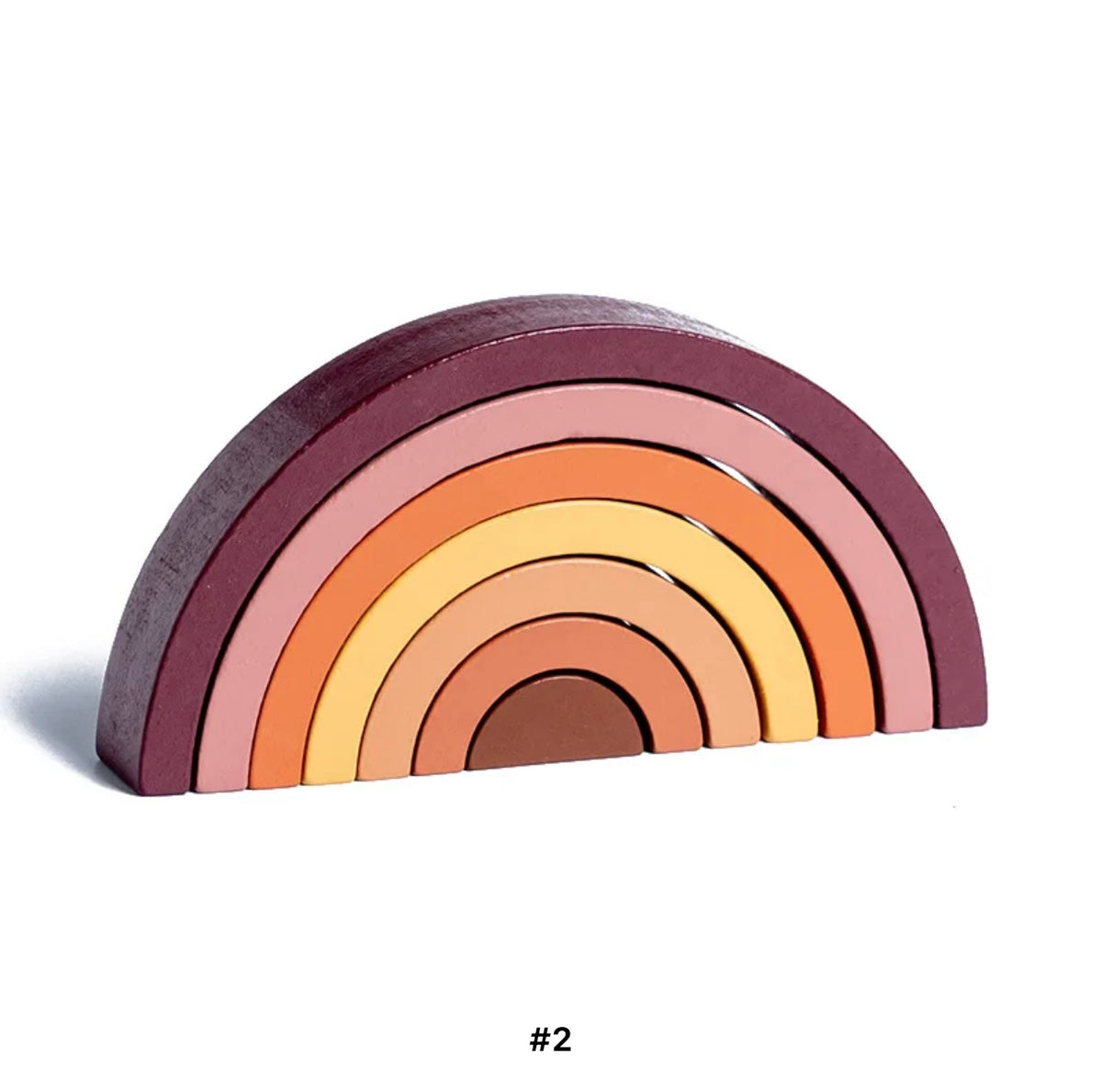 Arc-en-ciel Empilable en Bois : Une Invitation à la Créativité et à l'Éveil 🌈✨