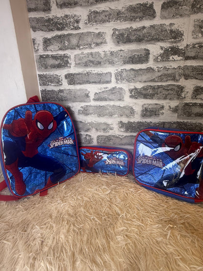 Ensemble 3 Pièces Enfant maternelle CI – Modèles Paw Patrol, Reine des Neiges &amp; Spiderman