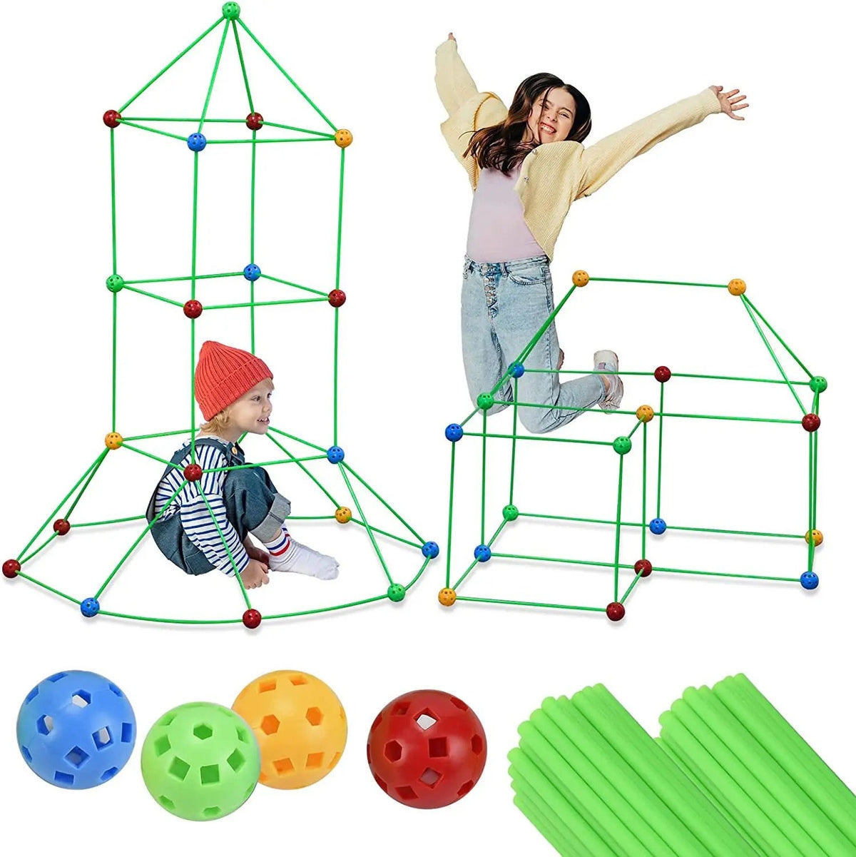 Kit construction tente jeu