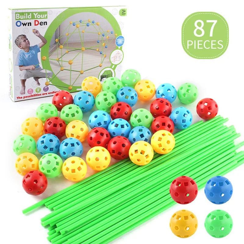 Kit construction tente jeu