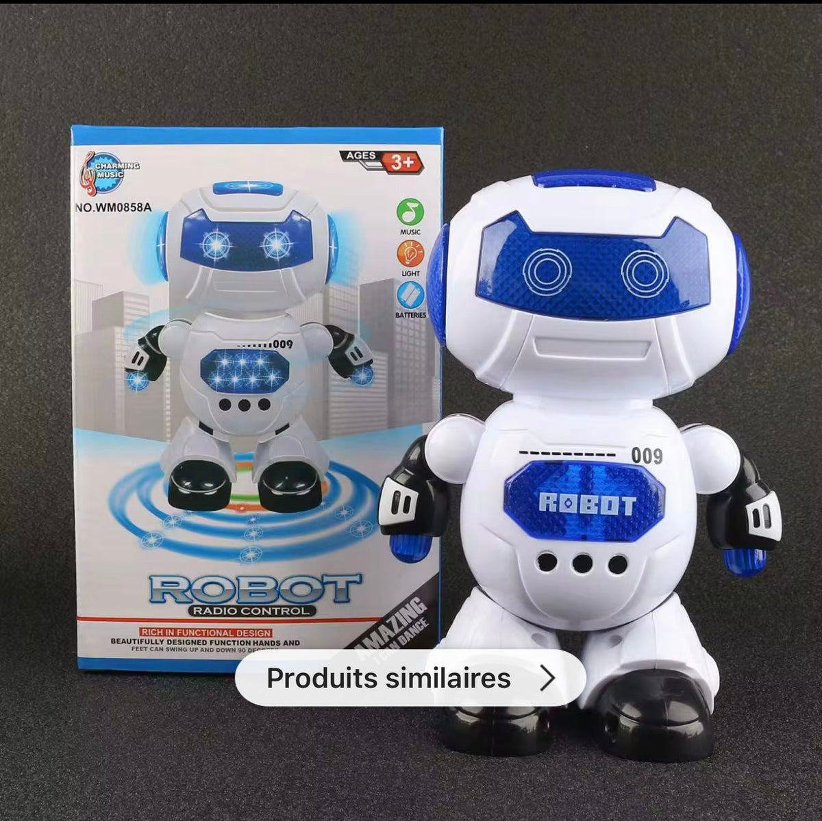 Robot Danseur Interactif avec Lumières & Musique – Jouet Électronique pour Enfants
