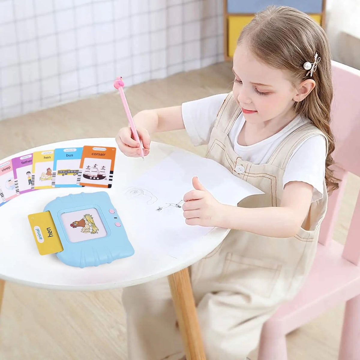 510 Mots Carte Parlante Montessori en Français,& Anglais ,