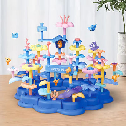 Jeu de Construction  DIY 136 pcs – Parc Marin "Ocean Park"*