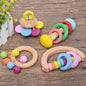 Lot de Hochets en Bois Colorés – Jouets Sensoriels pour Bébé*