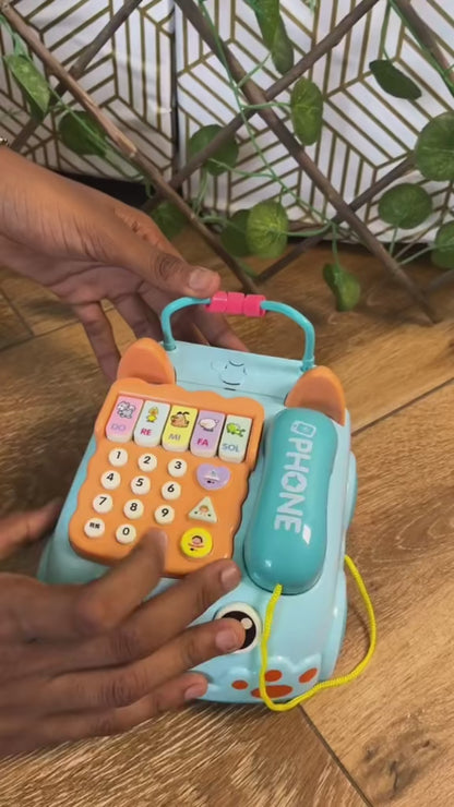Téléphone Jouet Éducatif pour Bébé avec Musique et Lumières – Voiture Téléphone Interactif