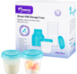 Momeasy  6  pot de conservation et  stockage lait et aliments 180 ML
