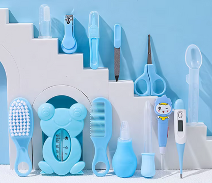 kit  Trousse de Premiers Soins Pour Bébé - 13  Accessoires  ROSE  OU BLEU