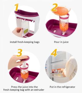 Squeeze station-alimentation enfant